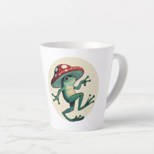paddenstoelkikker latte mok