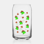 Paddenstoelkikkerpatroon Blikvorm Glas (Achterkant)