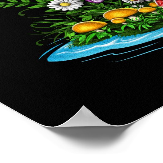 Paddenstoelkikkers Poster (Hoek)