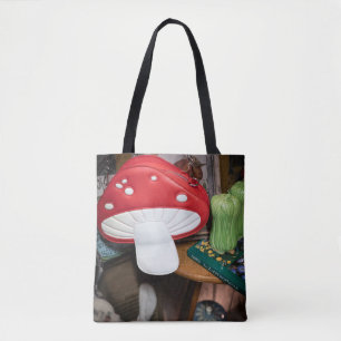 Paddenstoelkoppeling: betoverde bosschatten tote bag