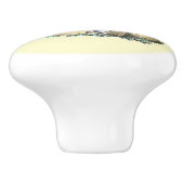 paddenstoelkunst keramische knop (Zijkant)