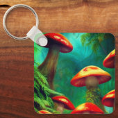 paddenstoelkunst sleutelhanger (Voorkant)