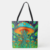 paddenstoelkunst tote bag (Voorkant)