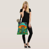 paddenstoelkunst tote bag (Op model)