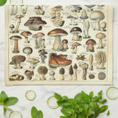 paddenstoelkunst van 1909 van Adolphe Millot Theedoek (Gevouwen)