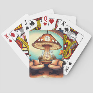 paddenstoellamp pokerkaarten