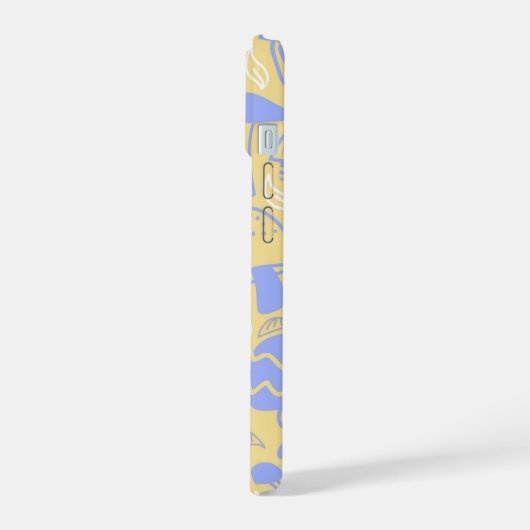 Paddenstoellavendel crème iPhone 15 case (Linkerkant)