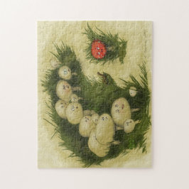 Paddenstoelmazelen Legpuzzel