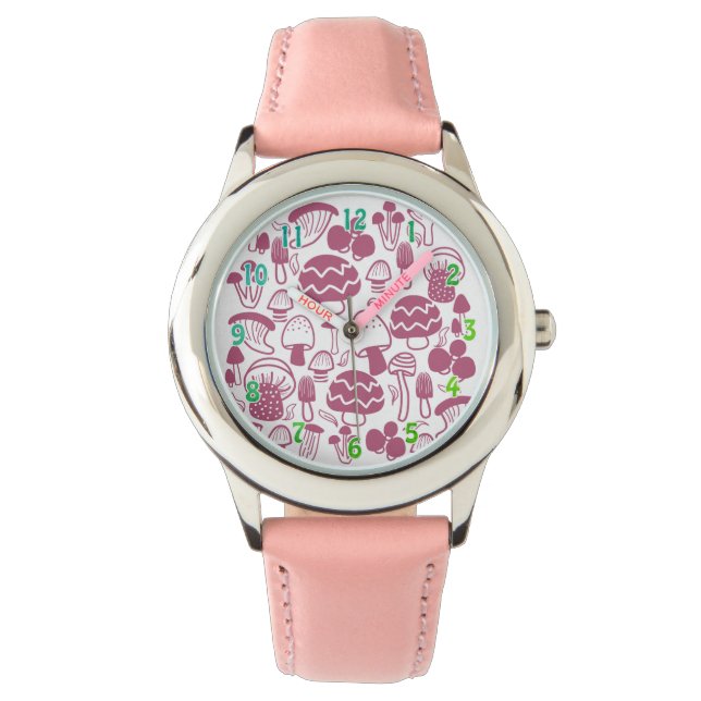 paddenstoelmeisje horloge (Voorkant)