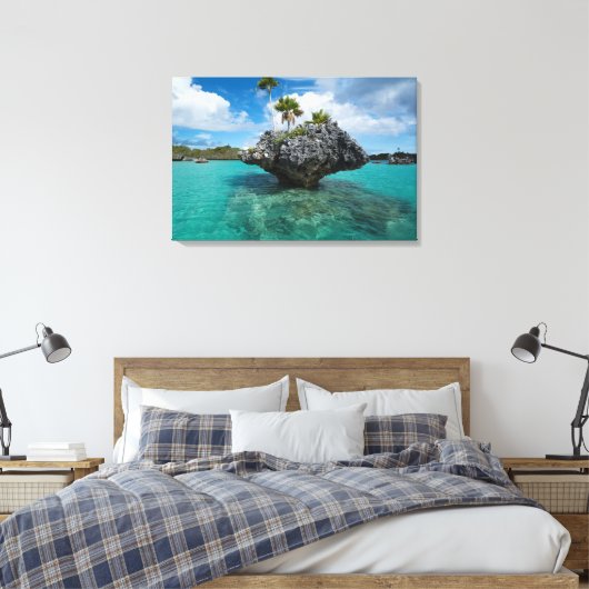 Paddenstoelmolen op Fiji Canvas Afdruk (Insitu (Slaapkamer))