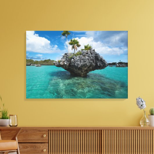 Paddenstoelmolen op Fiji Canvas Afdruk (Insitu (Woonkamer))