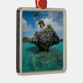 Paddenstoelmolen op Fiji Metalen Ornament (Rechts)