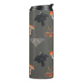 Paddenstoelmot vlinderpatroon thermosbeker (Gedraaid links)