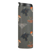 Paddenstoelmot vlinderpatroon thermosbeker (Geroteerd rechts)