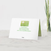 PaddenstoelNatuur Birthday Kaart (Achterkant)