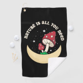 PaddenstoelNatuur is alles wat u nodig hebt Golfhanddoek (Insitu)