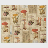  paddenstoelomslag voor ontkoppeling of Gift Wrap Cadeaupapier (Vlak)