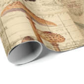  paddenstoelomslag voor ontkoppeling of Gift Wrap Cadeaupapier (Rol Hoek)