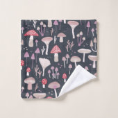 Paddenstoelpaddenstoel schimmels bad handdoek (Wasdoekje)