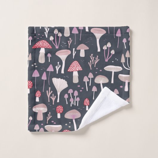 Paddenstoelpaddenstoel schimmels bad handdoek (Wasdoekje)