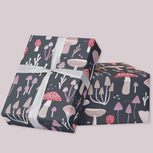 Paddenstoelpaddenstoel schimmels cadeaupapier
