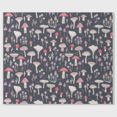 Paddenstoelpaddenstoel schimmels cadeaupapier (Vlak)