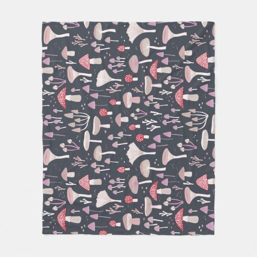 Paddenstoelpaddenstoel schimmels fleece deken (Voorkant)