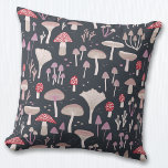 Paddenstoelpaddenstoel schimmels kussen<br><div class="desc">Paddenstoelen,  paddenstoelen en schimmels op een donkere achtergrond. Perfect voor de herfst of herfst,  of op elk moment. Originele kunst van Nic Squirrell.</div>