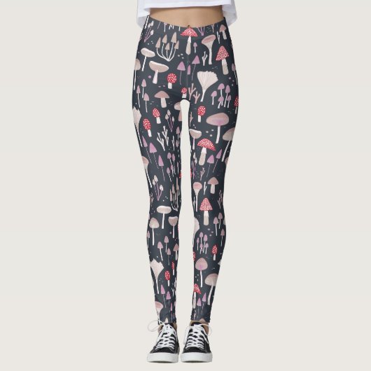 Paddenstoelpaddenstoel schimmels leggings (Voorkant)