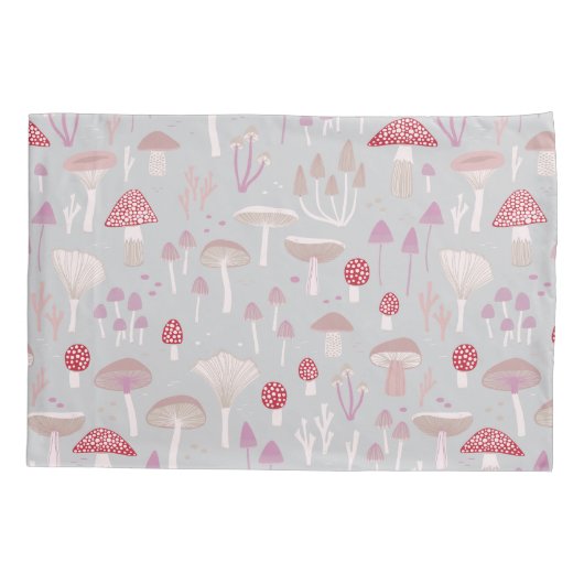 Paddenstoelpaddenstoel schimmels reversibel kussensloop (Achterkant-Links)