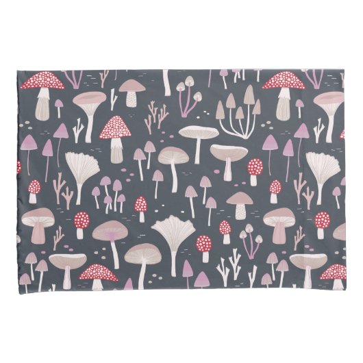 Paddenstoelpaddenstoel schimmels reversibel kussensloop (Voorkant-Rechts)