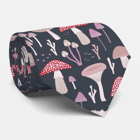 Paddenstoelpaddenstoel schimmels stropdas (Opgerold)