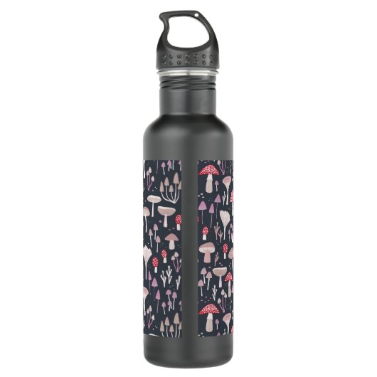 Paddenstoelpaddenstoel schimmels waterfles  (Achterkant)