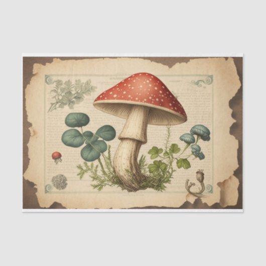  paddenstoelpapier ontkoppeling tissuepapier (Voorkant)