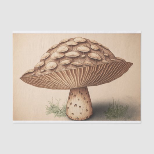 paddenstoelpapier tissuepapier (Voorkant)