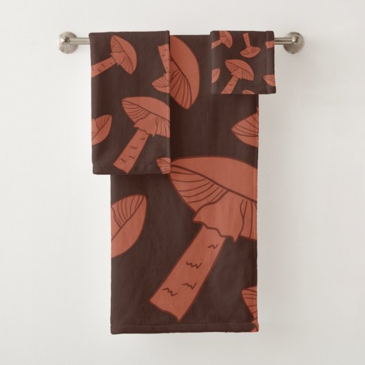 Paddenstoelpatroon Bad Handdoek (Insitu)