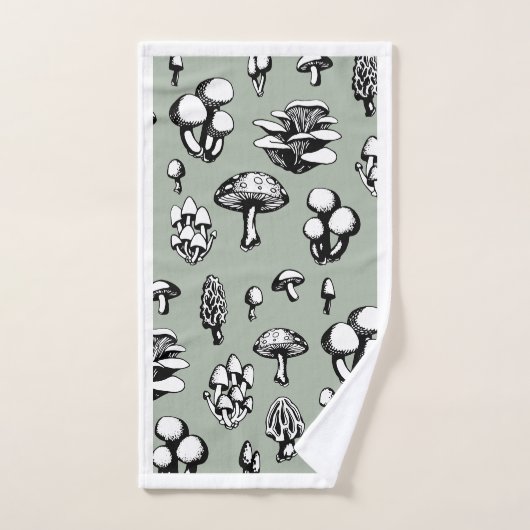 Paddenstoelpatroon Bad Handdoek (Handdoek)