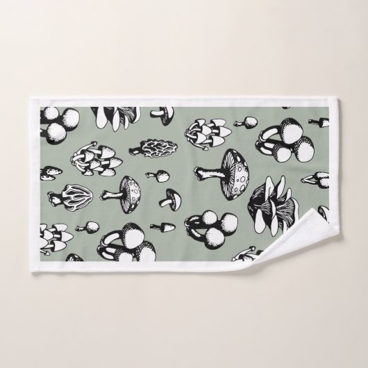 Paddenstoelpatroon Bad Handdoek (Handdoek)
