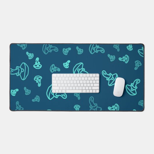 paddenstoelpatroon bureaumat (Keyboard & Muis)