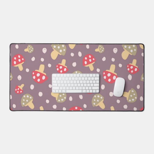 paddenstoelpatroon bureaumat (Keyboard & Muis)