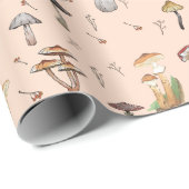 Paddenstoelpatroon Cadeaupapier (Rol Hoek)