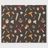 paddenstoelpatroon cadeaupapier (Vlak)
