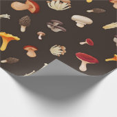 paddenstoelpatroon cadeaupapier (Hoek)