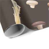 paddenstoelpatroon cadeaupapier (Rol Hoek)