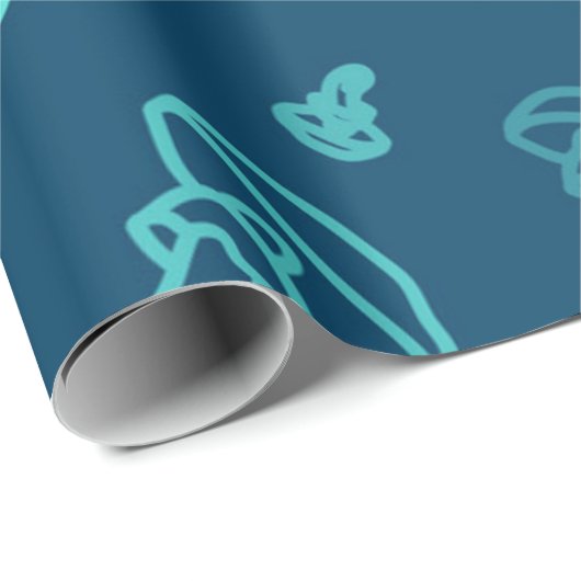 paddenstoelpatroon cadeaupapier (Rol Hoek)