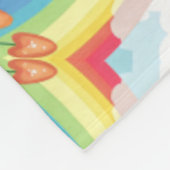 paddenstoelpatroon fleece deken (Hoek)