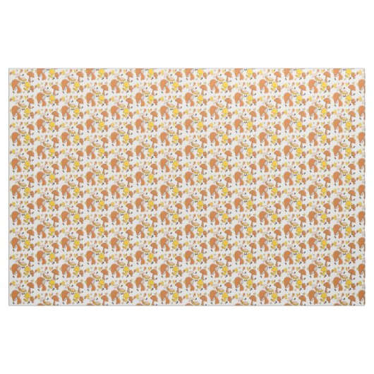Paddenstoelpatroon herstellen stof (Yard (91,4 cm))