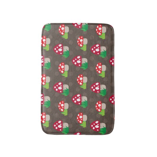 paddenstoelpatroon kinder badmat (Voorkant Verticaal)