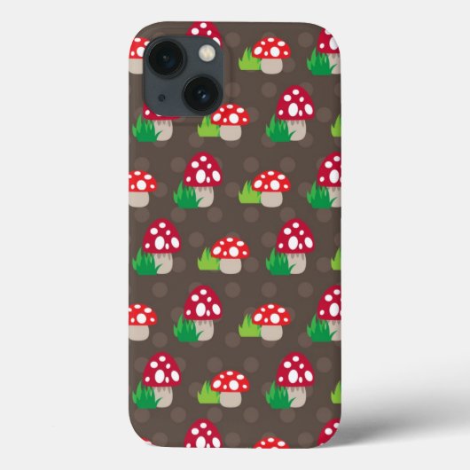 paddenstoelpatroon kinder Case-Mate iPhone case (Achterkant)