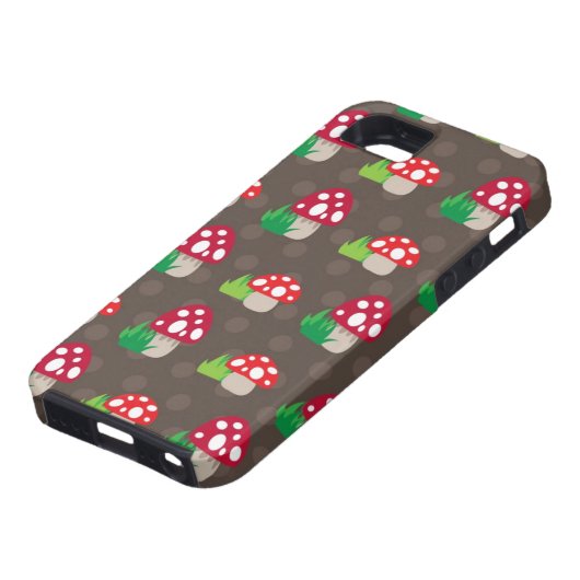 paddenstoelpatroon kinder Case-Mate iPhone case (Onderkant)